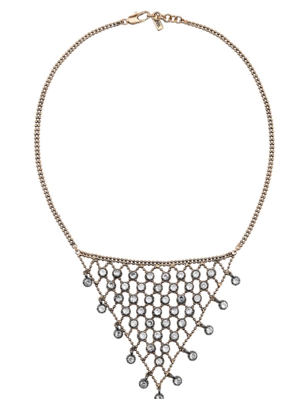 Nwt- Zara- Triangle Bib Necklace